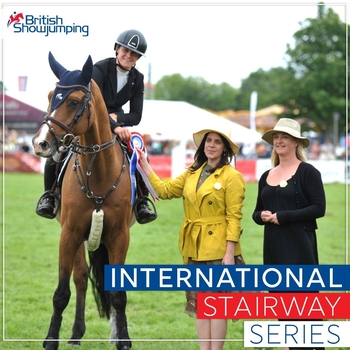 Nicole Lockhead-Anderson speeds to victory in the International Stairway League at South of England Show Nicole Lockhead-Anderson speeds to victory in the International Stairway League at South of England Show